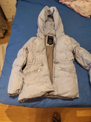 Abrigo niña Zara gris talla 11/12