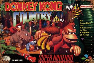 Cartel Metálico Vintage Donkey Kong Country