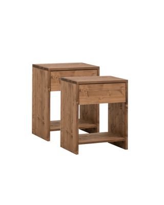 Pack 2 Mesitas de Noche Madera