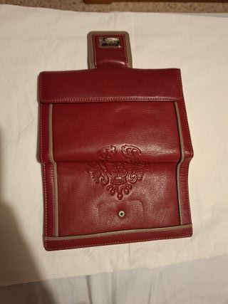 Cartera Guy Laroche Piel Roja y Beige