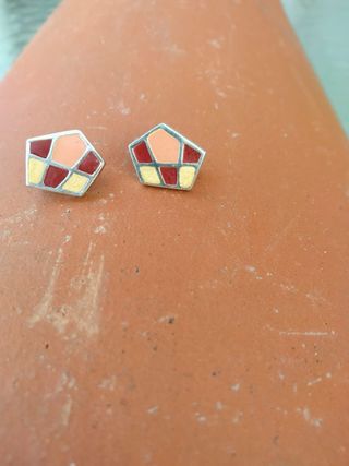 Conjunto Plata Colgante y Pendientes