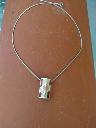Conjunto Plata Colgante y Pendientes