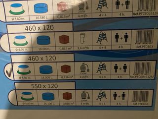 Piscina circular 460x120 cm