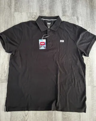 Polo Helly Hansen negro Algodón. Talla XL 