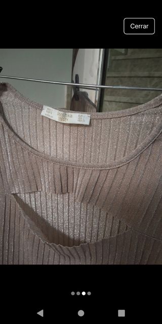 Body invierno beige y dorado