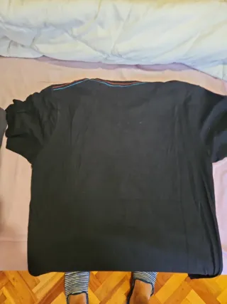 Camiseta Pull&Bear Negra Boxeo