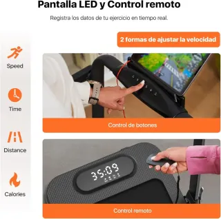 Cinta de correr plegable con inclinación