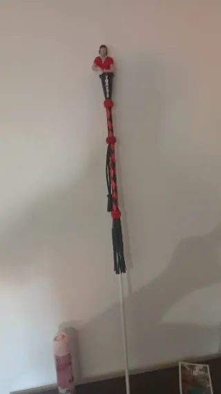 Cachabas o bastón con figura