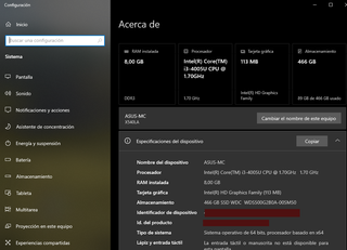 ASUS F540LA. i3-1.7 GHz, 8 GB DDR3, 512 GB SSD