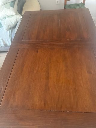 Mesa de comedor de madera 140x90 extensible