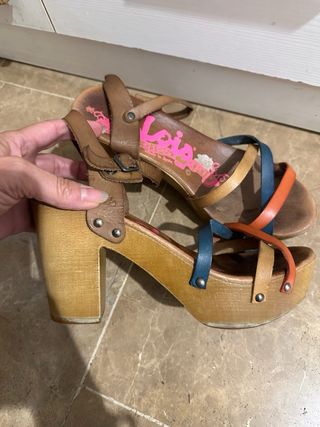 Sandalias multicolor