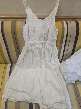 Combinación/Enaguas Blancas Talla Única