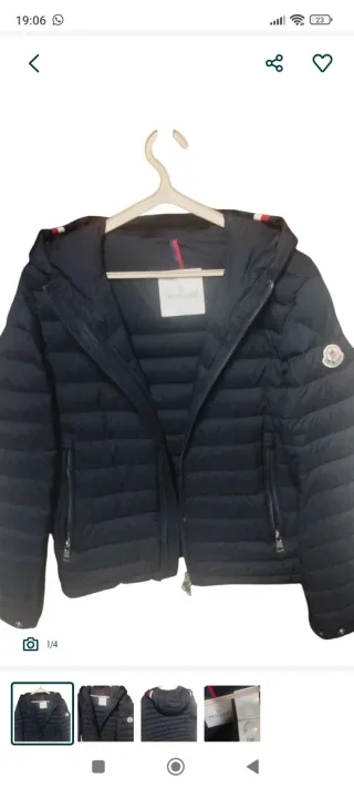 Casaco Original Moncler Azul Escuro