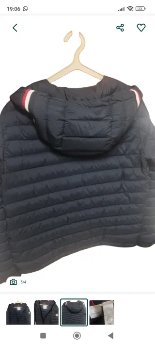 Casaco Original Moncler Azul Escuro