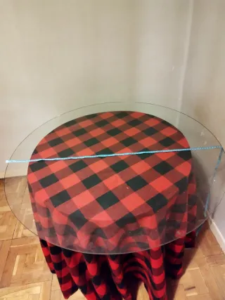 Cristal mesa redonda 90cm - 5mm grosor