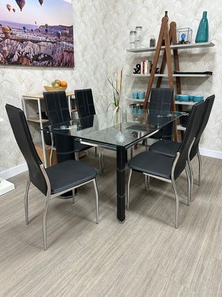MESA COMEDOR + 6 SILLAS * NUEVO