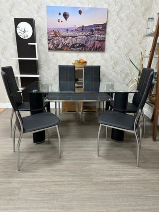 MESA COMEDOR + 6 SILLAS * NUEVO