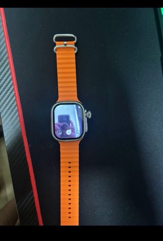 Watch Ultra 49mm Naranja/Plata