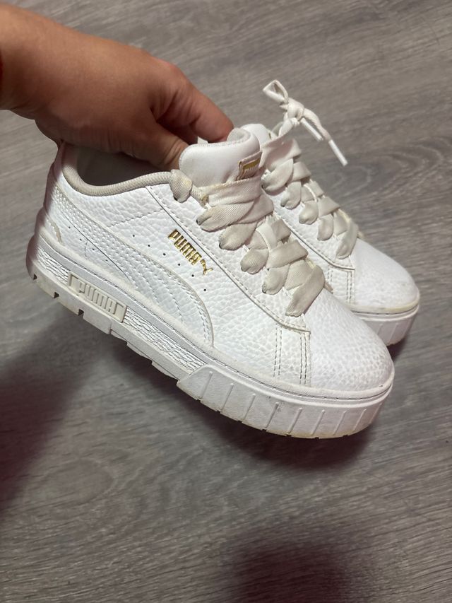 Zapatillas Puma Niña Blancas