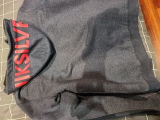 Sudadera Quiksilver Azul con Logo Rojo