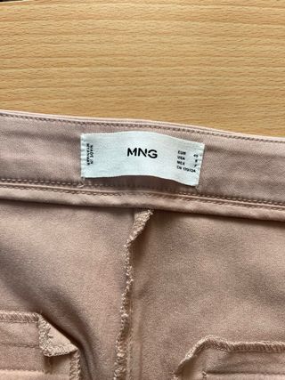 Pantalón Mango rosa talla 40 mujer