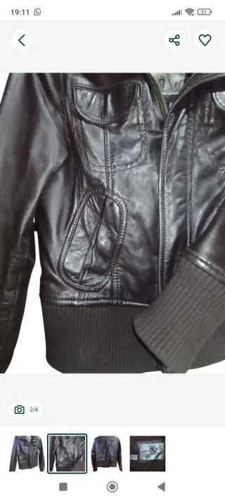 Casaco Pele Mango Preto