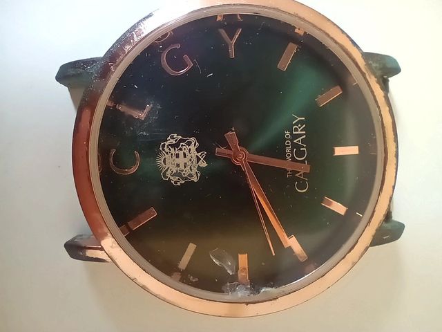 Orologio Calgary con quadrante verde