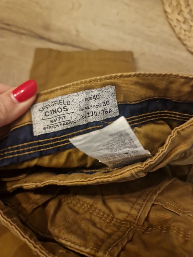 Pantalón chino hombre marrón