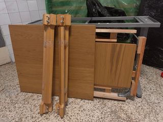 Mesa extensible Ikea Ekedalen madera y metal