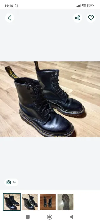 Botas Dr. Martens Pretas Originais