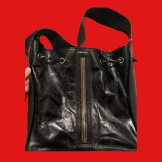 Bolso y2k polipiel negro sin usar