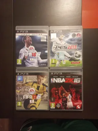 4 Juegos PlayStation 3: FIFA, PES, NBA