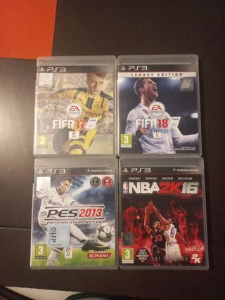 4 Juegos PlayStation 3: FIFA, PES, NBA