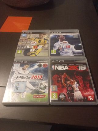 4 Juegos PlayStation 3: FIFA, PES, NBA