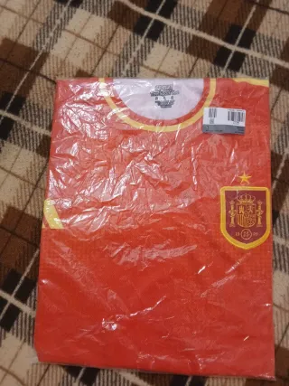 Camiseta Adidas España Naranja y Amarilla