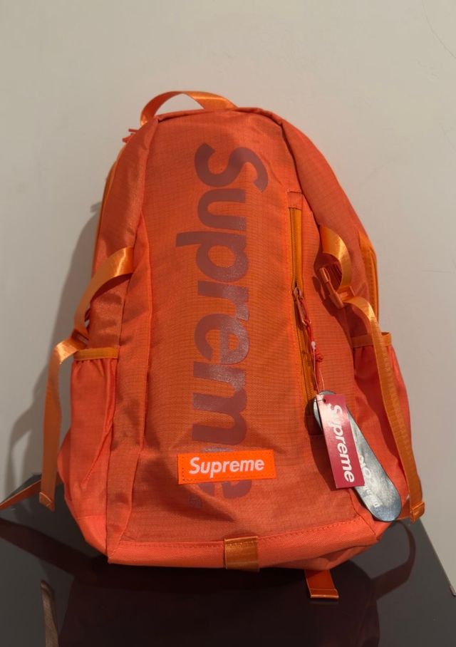 Mochila Supreme Naranja Ripstop 3M
