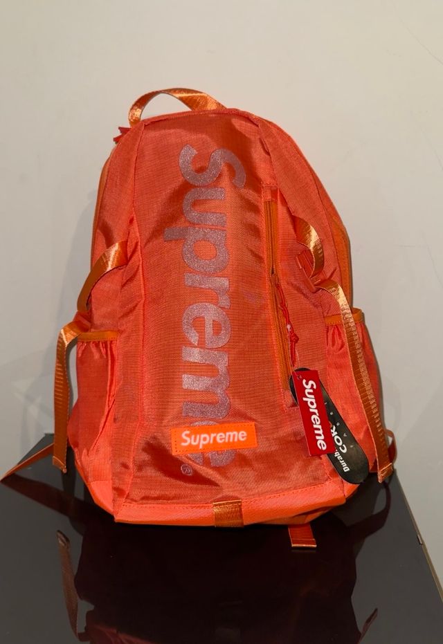 Mochila Supreme Naranja Ripstop 3M