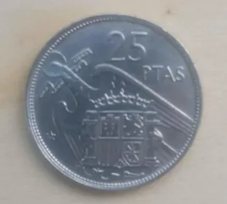 Moneda 25 Pesetas Franco 1957 Estrella 69