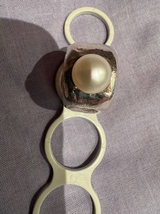 Anillo Plata Perla Cultivada Duna