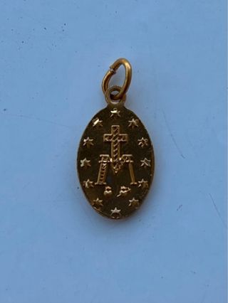 Estampa Virgen María oro