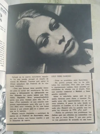 Revista TP Teleprograma 1969 Massiel 