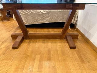 Mesa Comedor Cristal y Madera