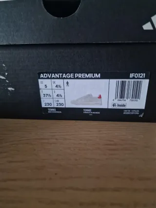 Zapatillas Adidas Advantage Premium Blancas Rojas