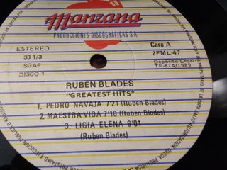 Vinilo Ruben Blades Greatest Hits