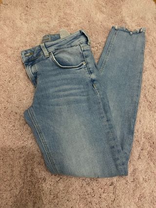 Vaqueros Pitillo Zara Azul