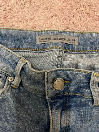 Vaqueros Pitillo Zara Azul