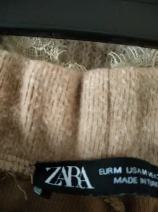 Conjunto jersey y pantalón beige