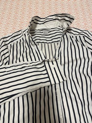 Camisa H&M Rayas Blanco y Negro