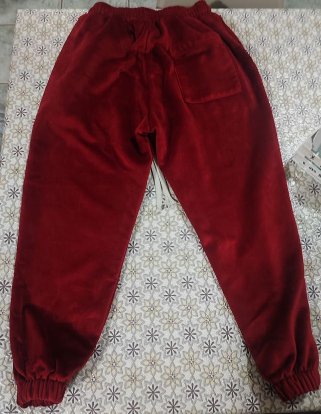 Pantaloni DucaHomme in velluto rosso