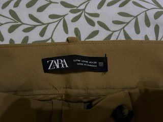 Pantalón ancho Zara color camel 